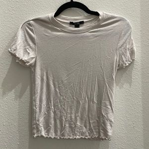 Forever 21 S White/Grey T Shirt